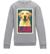 Детский Свитшот LAB лабрадор Серый меланж фото