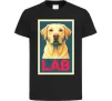 Детская футболка LAB лабрадор Черный фото