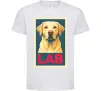 Детская футболка LAB лабрадор Белый фото
