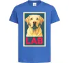 Детская футболка LAB лабрадор Ярко-синий фото