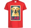 Детская футболка LAB лабрадор Красный фото