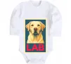Дитячий бодік LAB лабрадор Білий фото