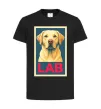 Дитяча футболка LAB лабрадор Чорний фото