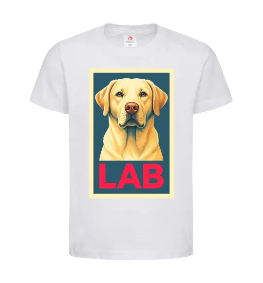 Дитяча футболка LAB лабрадор Білий фото