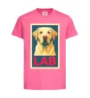 Дитяча футболка LAB лабрадор Яскраво-рожевий фото