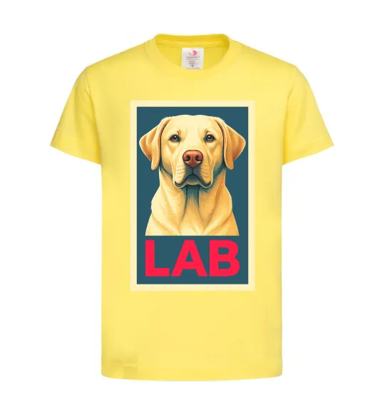 Дитяча футболка LAB лабрадор Лимонний фото