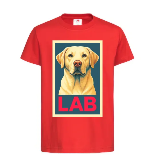 Дитяча футболка LAB лабрадор Червоний фото