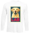 Лонгслів LAB лабрадор Білий фото