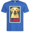 Мужская футболка LAB лабрадор Ярко-синий фото