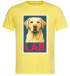 Мужская футболка LAB лабрадор Лимонный фото
