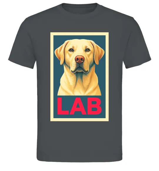 Мужская футболка LAB лабрадор Графит фото
