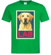 Мужская футболка LAB лабрадор Зеленый фото
