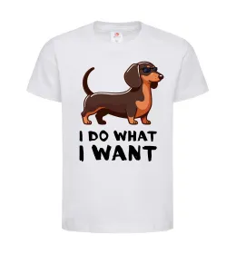 Дитяча футболка The dog Білий фото