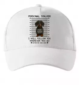 Кепка Такса Personal Stalker Білий фото