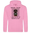 Женская толстовка (худи) Такса Personal Stalker Розовый фото