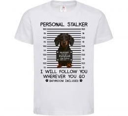 Дитяча футболка Такса Personal Stalker