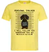 Мужская футболка Такса Personal Stalker Лимонный фото