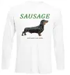 Лонгслів Такса sausage Білий фото