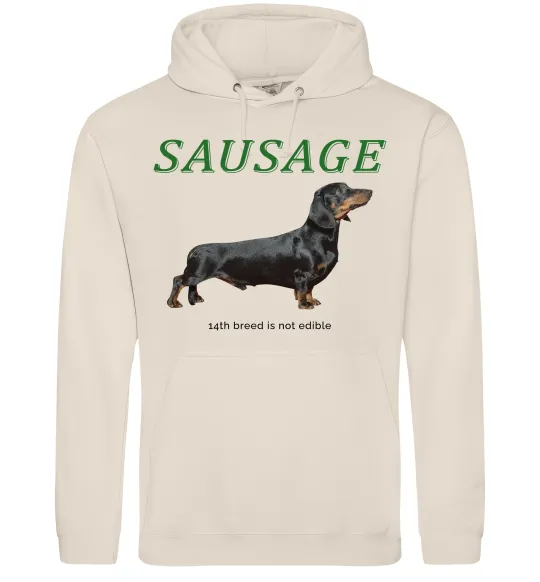 Женская толстовка (худи) Такса sausage Таш фото
