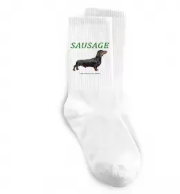Носки Такса sausage Белый фото