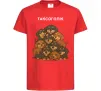 Детская футболка Таксоголік Красный фото