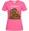 Жіноча футболка Таксоголік Яскраво-рожевий фото
