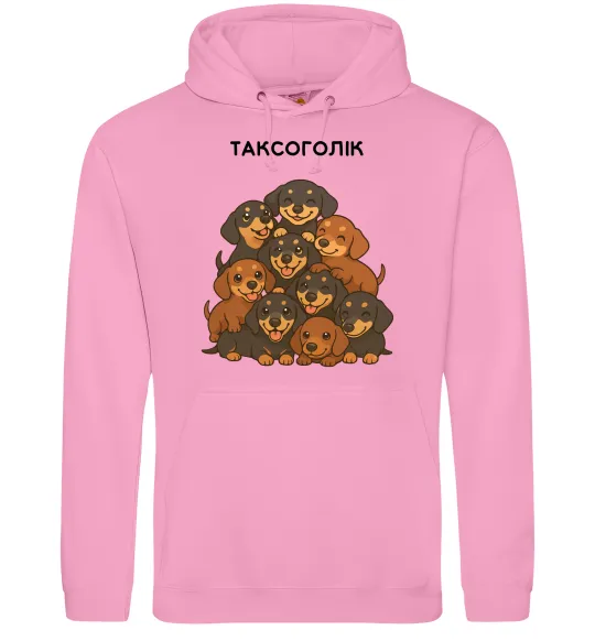 Женская толстовка (худи) Таксоголік Розовый фото