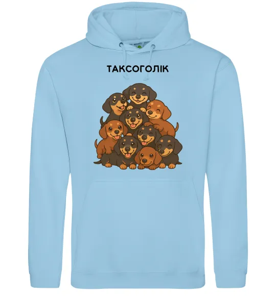 Женская толстовка (худи) Таксоголік Голубой фото