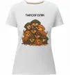 Жіноча преміум футболка Таксоголік Білий фото