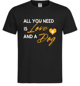 Чоловіча футболка All you need is love and dog Чоловіча футболка All you need is love and dog