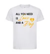 Детская футболка All you need is love and dog Белый фото