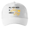 Кепка All you need is love and dog Білий фото
