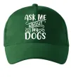 Кепка Ask me about my dogs Темно-зеленый фото