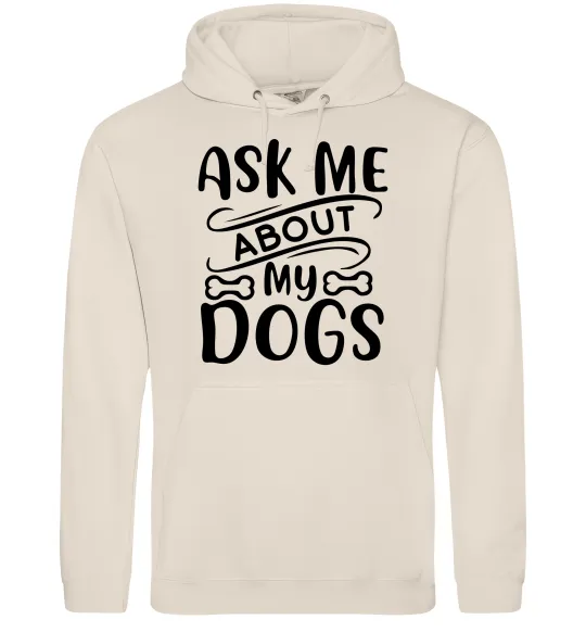 Женская толстовка (худи) Ask me about my dogs Таш фото
