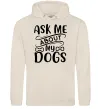 Женская толстовка (худи) Ask me about my dogs Таш фото