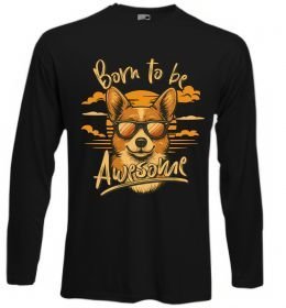 Лонгслив Corgi born to be awesome