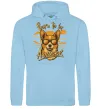 Жіноча толстовка (худі) Corgi born to be awesome Блакитний фото