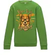 Детский Свитшот Corgi born to be awesome Лаймовый фото
