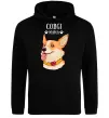 Женская толстовка (худи) Corgi mama Черный фото