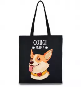 Эко-сумка Corgi mama Черный фото