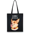 Эко-сумка Corgi mama Черный фото
