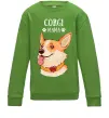 Детский Свитшот Corgi mama Лаймовый фото