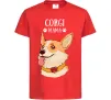 Детская футболка Corgi mama Красный фото