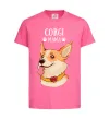 Дитяча футболка Corgi mama Яскраво-рожевий фото