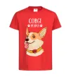 Дитяча футболка Corgi mama Червоний фото