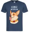 Чоловіча футболка Corgi mama Темно-синій фото