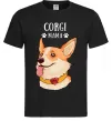 Чоловіча футболка Corgi mama Чорний фото