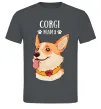 Чоловіча футболка Corgi mama Графіт фото