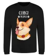 Світшот Corgi mama Чорний фото