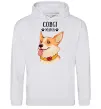 Женская толстовка (худи) Corgi mama Серый меланж фото